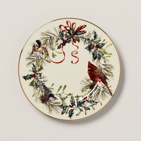 Winter Greetings Salad Plate