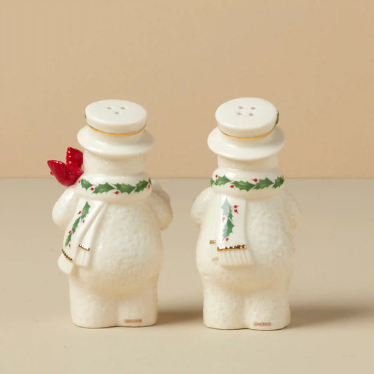 Happy Holly Days Snowmen Salt & Pepper Set