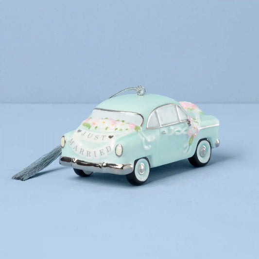 2026 Just Married Vintage Car Ornament