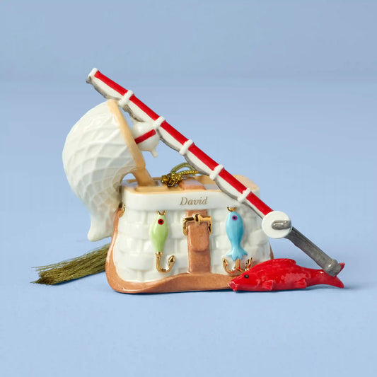 Personalized Gone Fishing Ornament
