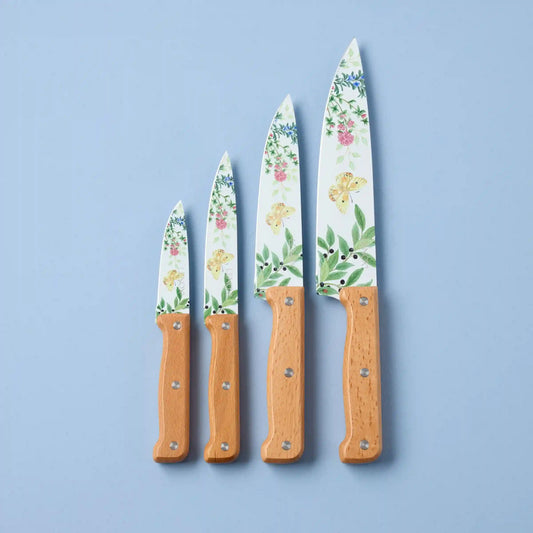 Butterfly Meadow Herbs 4-Piece Cutlery Set