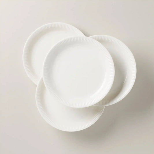 Profile White Dinner Plates, Set of 4