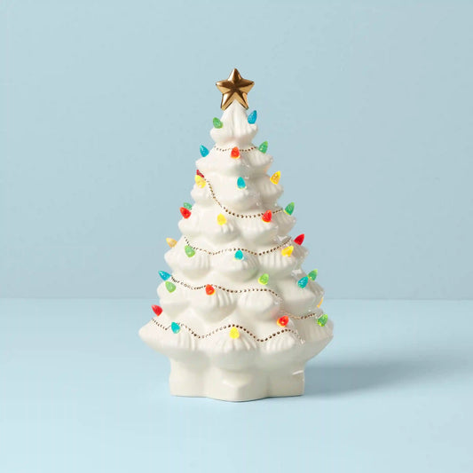Treasured Traditions Ivory Lit Tree
