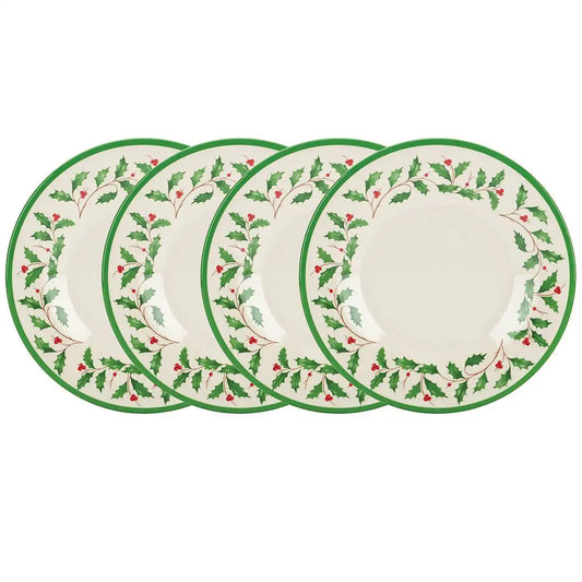 Holiday Melamine Accent Plates, Set of 4