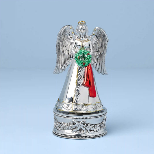 Vintage Musical Angel Silverplate Figurine