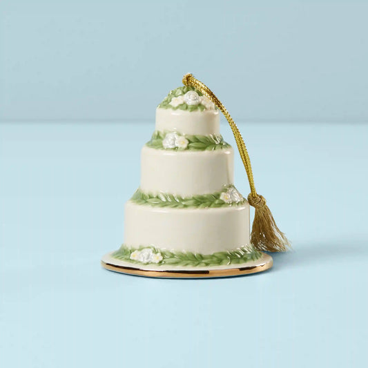 Personalized 1st Christmas Cake Ornament