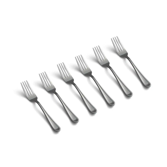 Malibu Satin Salad Forks, Set of 6