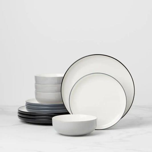 24 Seven Colors Pumice 12-Piece Dinnerware Set