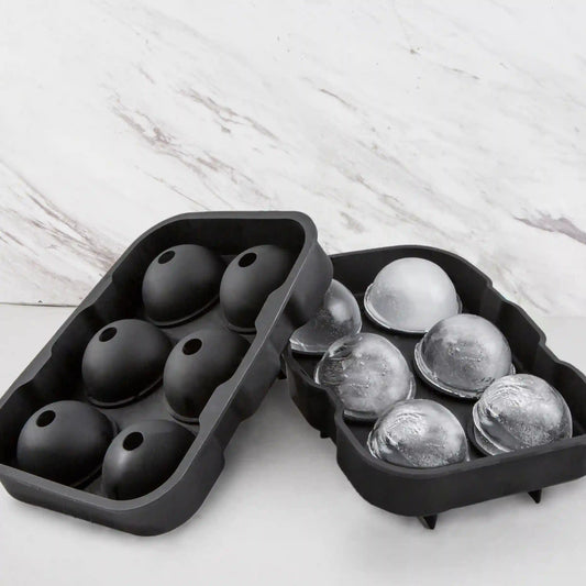 Black Round Silicone Ice Mold