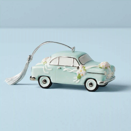 Personalized Just Married Car Ornament