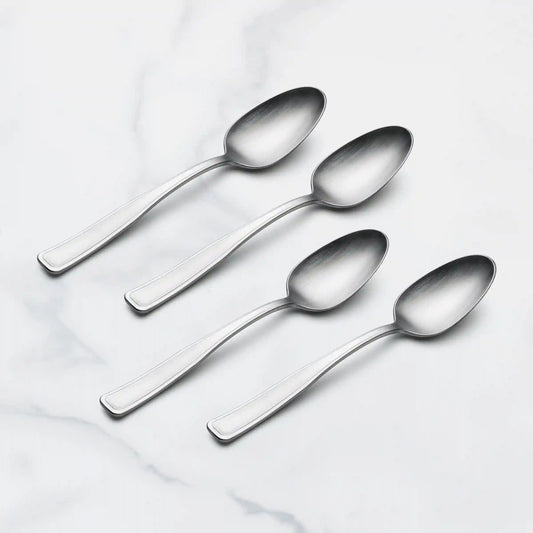 Reid Satin Dinner Spoons, Set of 4