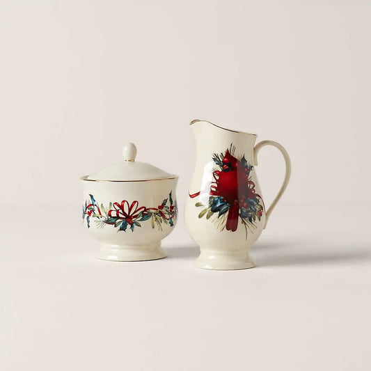 Winter Greetings Sugar & Creamer Set
