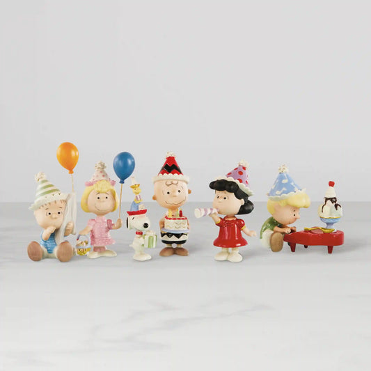 Peanuts 6-Piece Birthday Party Figurine Set