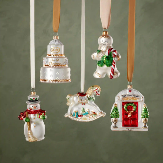 2026 Retro Blown Glass New Home Ornament