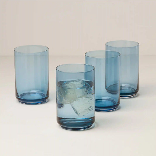 Tuscany Classics Stackable Blue Coolers, Set of 4
