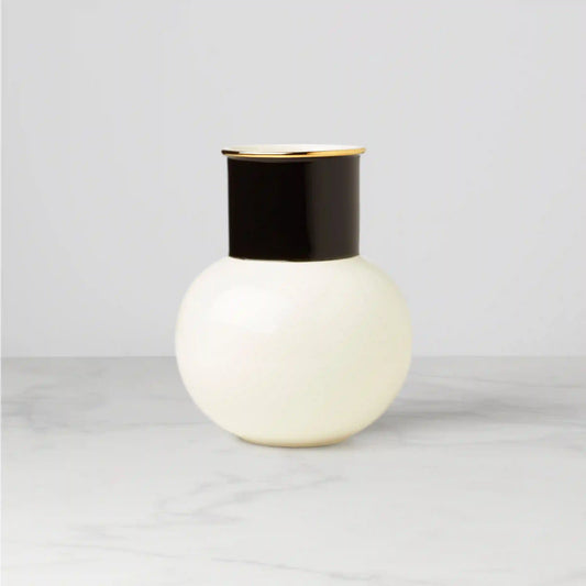 Make It Pop White & Black Bouquet Vase