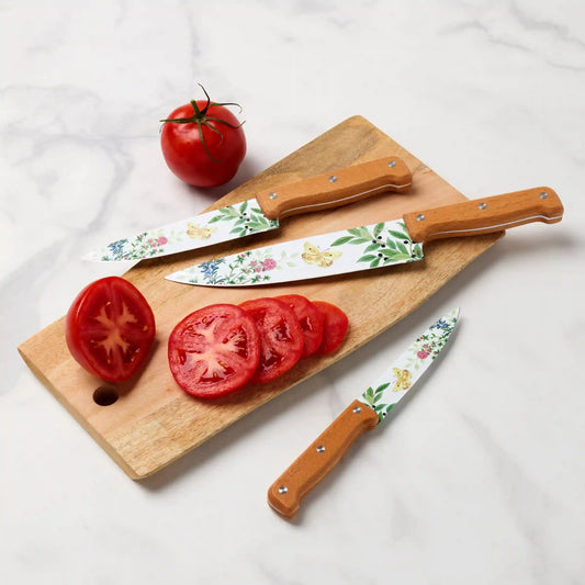 Butterfly Meadow Herbs 4-Piece Cutlery Set