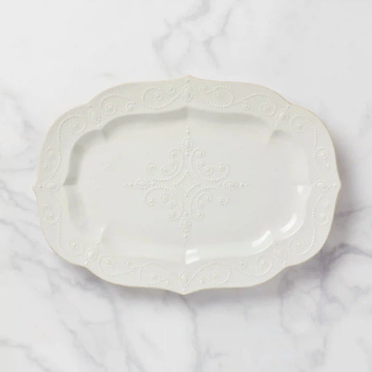 French Perle White Large Serving Platter