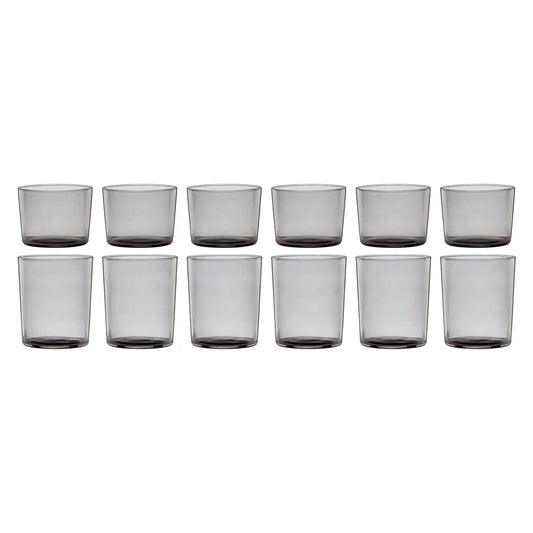 Stackables Smoke Short & Tall Glasses 12-Piece Set