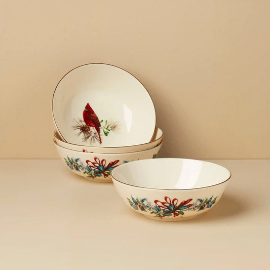 Winter Greetings Place Setting Bowls, Set of 4