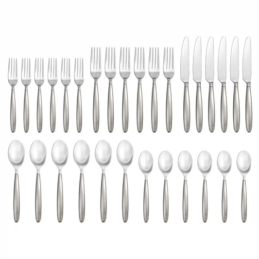 Tidal Frosted 30-Piece Flatware Set