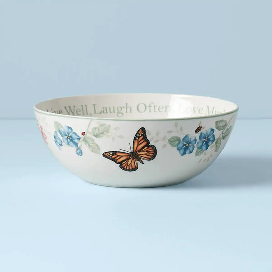 Butterfly Meadow Large Sentiment Serving Bowl
