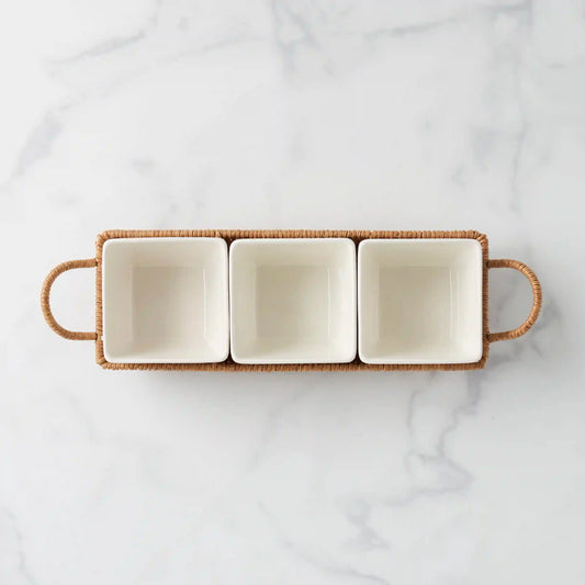 Willow & White, 4-Piece Serving Set
