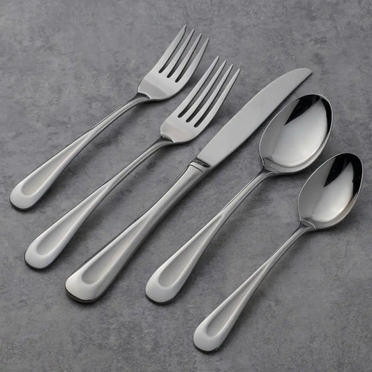Satin Sand Dune 45-Piece Flatware Set