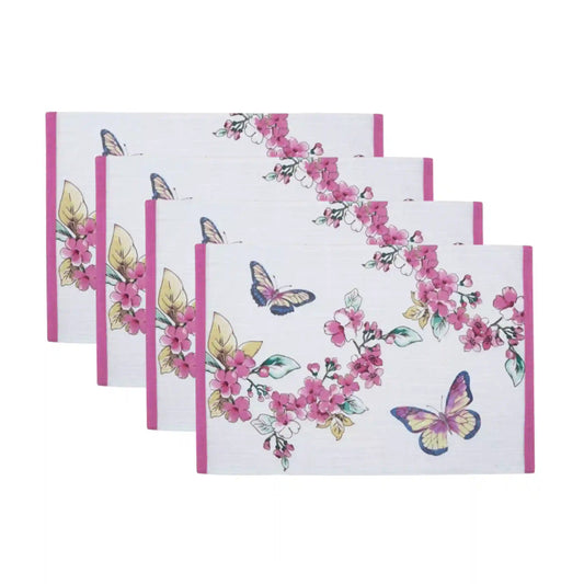 Butterfly Meadow Floral Placemats, Set of 4