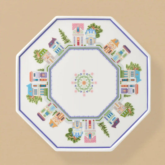Lenox Spice Village Cake Plate